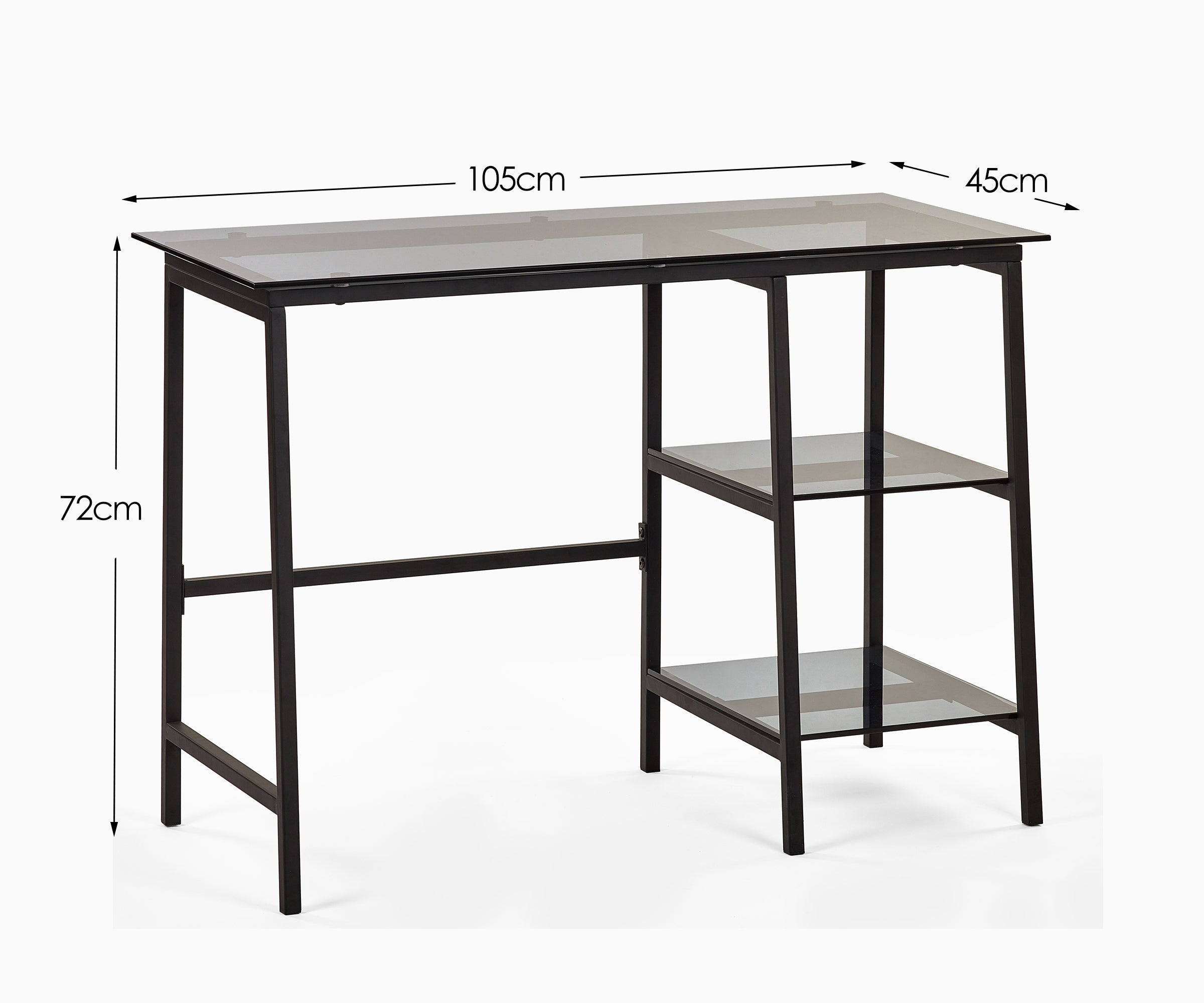Mayfair Smoked Glass Desk